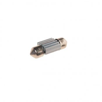 137 р. Лампа светодиодная 12V C5W SV8.5-8 6000K двухцокольная 2 светодиода с обманкой CANbus MEGAPOWER MEGAPOWER-AUTOMOTIVE 70225w  с доставкой в г. Кемерово. Увеличить фотографию 2