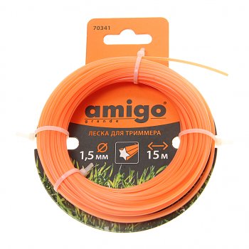 115 р. Леска для триммера 1.5мм 15м звезда AMIGO AMIGO 70341  с доставкой в г. Кемерово. Увеличить фотографию 1