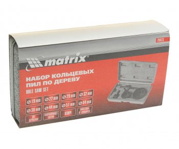 599 р. Набор коронок по дереву 19.0-64.0мм (11шт.) MATRIX MATRIX 70473  с доставкой в г. Кемерово. Увеличить фотографию 3