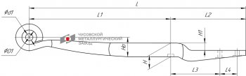 17 849 р. Полурессора BPW задняя прицепа (1 лист) прямая L=935мм ЧМЗ SPRINGER ЧМЗ 705601bw-13.90.0  с доставкой в г. Кемерово. Увеличить фотографию 1