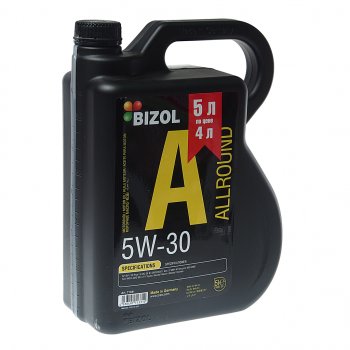 4 549 р. Масло моторное ALLROUND 5W30 синт.5л BIZOL АКЦИЯ BIZOL 71331  с доставкой в г. Кемерово. Увеличить фотографию 1