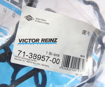 1 429 р. Прокладка крышки клапанной AUDI A4 (08-15),A6 (06-) левой VICTOR REINZ VICTOR REINZ 71-38957-00  с доставкой в г. Кемерово. Увеличить фотографию 3
