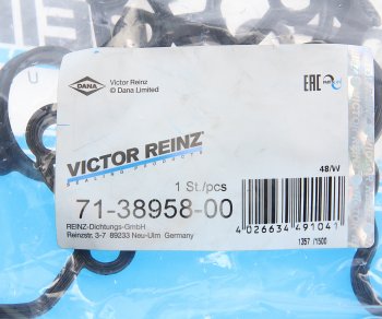 1 439 р. Прокладка крышки клапанной AUDI A4 (08-15),A6 (06-) правой VICTOR REINZ VICTOR REINZ 71-38958-00  с доставкой в г. Кемерово. Увеличить фотографию 3