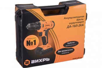 4 879 р. Дрель-шуруповерт аккумуляторный 18.0В 1.5Ач (2АКБ Li-Ion,кейс) ВИХРЬ ВИХРЬ 721425  с доставкой в г. Кемерово. Увеличить фотографию 15