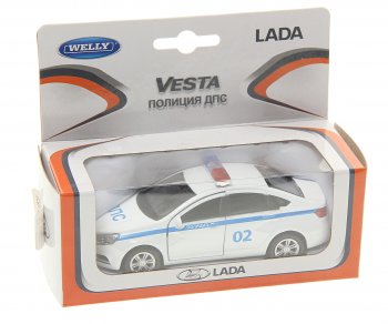 849 р. Модель автомобиля ЛАДА Vesta металлическая WELLY WELLY 727024727048727031  с доставкой в г. Кемерово. Увеличить фотографию 1