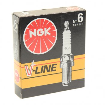 419 р. Свеча зажигания ЗМЗ-406 V-LINE №6 NGK (1шт.) NGK 7281  с доставкой в г. Кемерово. Увеличить фотографию 3