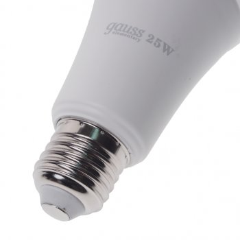 419 р. Лампа светодиодная E27 A67 25W (200W) 220V теплый GAUSS GAUSS 73225  с доставкой в г. Кемерово. Увеличить фотографию 2