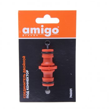 119 р. Соединитель для шланга 12 пластиковый AMIGO AMIGO 74001  с доставкой в г. Кемерово. Увеличить фотографию 1