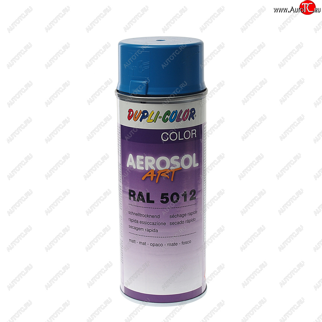283 р. Краска голубая матовая 400мл RAL5012 DUPLI COLOR DUPLI COLOR 741487  с доставкой в г. Кемерово