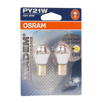 1 199 р. Лампа 12V PY21W BAU15s желтая блистер (2шт.) Diadem Chrome OSRAM OSRAM 7507dc-02b  с доставкой в г. Кемерово. Увеличить фотографию 1
