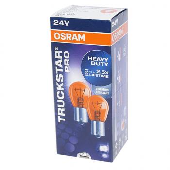 172 р. Лампа 24V PY21W BAU15s Yellow Truckstar Pro OSRAM OSRAM 7510tsp  с доставкой в г. Кемерово. Увеличить фотографию 2