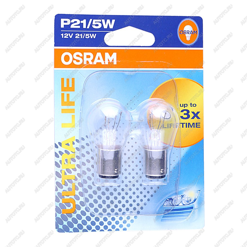319 р. Лампа 12V P215W BAY15d блистер (2шт.) Ultra Life OSRAM OSRAM 7528ult-02b  с доставкой в г. Кемерово