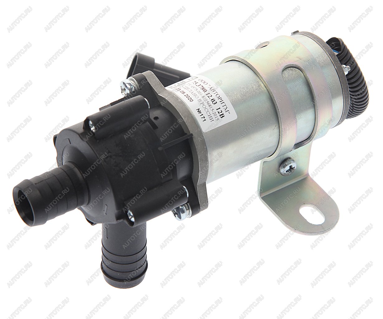 3 699 р. Насос отопителя салона d=20мм 12V ГАЗ-3302 АВТОРИТМ Авторитм ООО (Набережные Челны) 75.3780.12.03  с доставкой в г. Кемерово