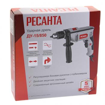3 599 р. Дрель ударная 850Вт РЕСАНТА РЕСАНТА 7583  с доставкой в г. Кемерово. Увеличить фотографию 4