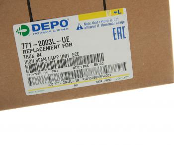 2 689 р. Фара SCANIA 4,P,G,R,T series дальнего света левая внутреняя DEPO DEPO 7712003lue  с доставкой в г. Кемерово. Увеличить фотографию 5
