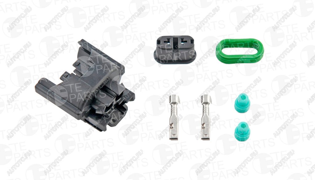 449 р. Разъем VW AUDI SEAT SKODA электрический (2-х контактный) TE PARTS TE PARTS 7746542  с доставкой в г. Кемерово