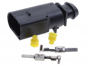 559 р. Разъем VW AUDI SEAT SKODA электрический (2-х контактный) (ответная часть 7810636) TE PARTS TE PARTS 7810637  с доставкой в г. Кемерово. Увеличить фотографию 2