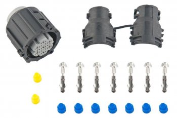 959 р. Разъем DAF фонаря заднего байонет (вилка,7 контактов) прямой TE PARTS TE PARTS 7811648  с доставкой в г. Кемерово. Увеличить фотографию 3