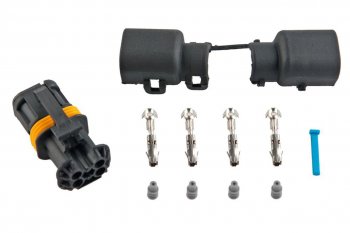 879 р. Разъем MAN электрический (4х контактный) черный TE PARTS TE PARTS 7811672  с доставкой в г. Кемерово. Увеличить фотографию 3