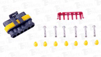 299 р. Разъем IVECO электрический (6-ти контактный) (ответная часть 7813062) TE PARTS TE PARTS 7813067  с доставкой в г. Кемерово. Увеличить фотографию 1