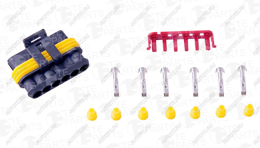 299 р. Разъем IVECO электрический (6-ти контактный) (ответная часть 7813062) TE PARTS TE PARTS 7813067  с доставкой в г. Кемерово