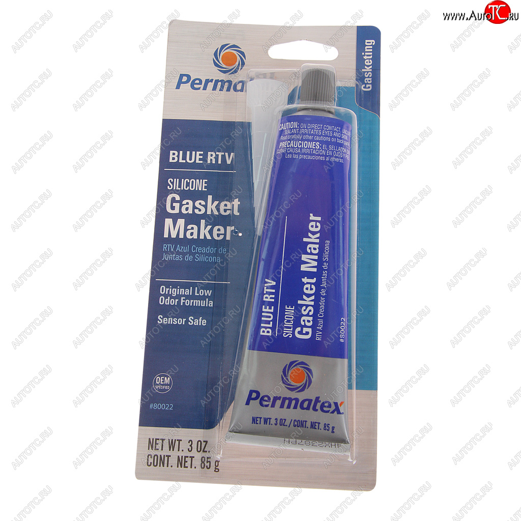 979 р. Герметик прокладка синий термостойкий 85г RTV PERMATEX PERMATEX 80022 PERMATEX 80022  с доставкой в г. Кемерово