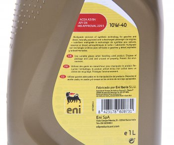 1 199 р. Масло моторное I-SINT 10W40 псинт.1л ENI ENI 8003699008335  с доставкой в г. Кемерово. Увеличить фотографию 2
