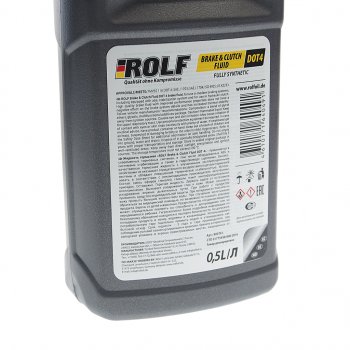255 р. Жидкость тормозная DOT-4 0.5л ROLF ROLF 800761 ROLF 800761  с доставкой в г. Кемерово. Увеличить фотографию 2