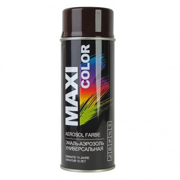 449 р. Краска коричнево-шоколадная аэрозоль 400мл MAXI COLOR MAXI COLOR 8017mx  с доставкой в г. Кемерово. Увеличить фотографию 1