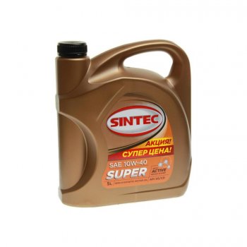 1 329 р. Масло моторное CУПЕР SG/CD 10W40 п/синт.5л SINTEC SINTEC 801895 SINTEC 801895  с доставкой в г. Кемерово. Увеличить фотографию 1