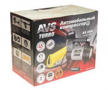 4 579 р. Компрессор автомобильный 45лмин. 10атм. 14А 12V в прикуриватель (сумка) Turbo AVS AVS 80507  с доставкой в г. Кемерово. Увеличить фотографию 4
