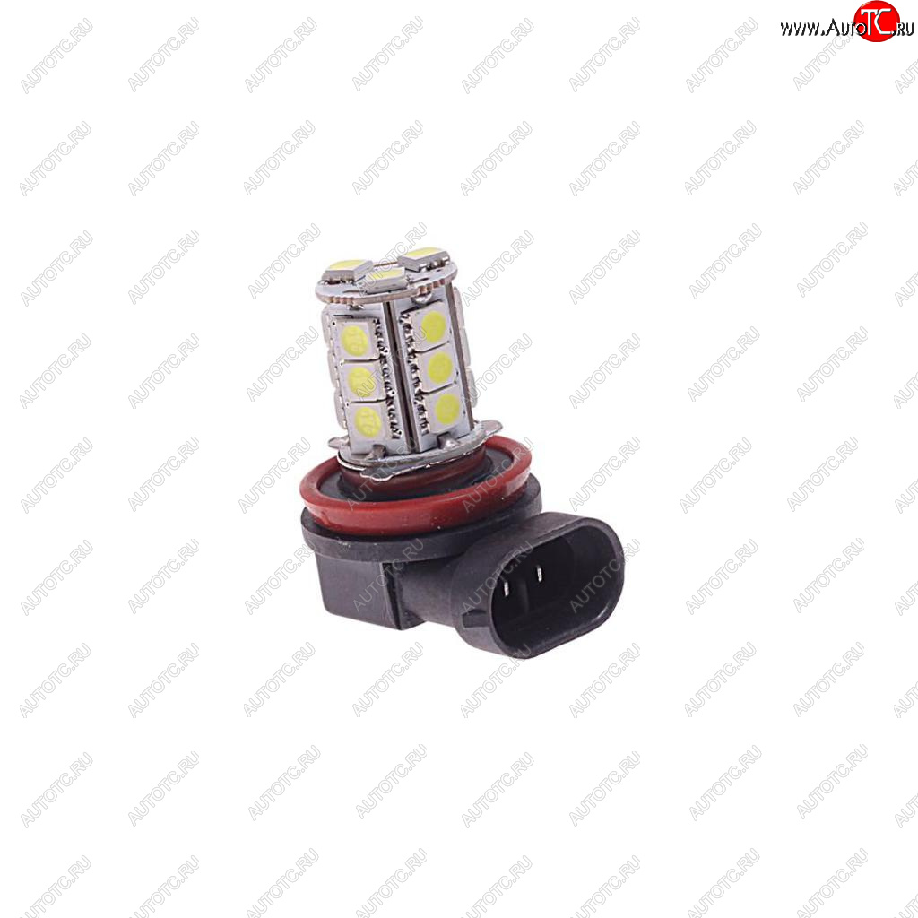 319 р. Лампа светодиодная 12V H11 PGJ19-2 6000K 18 светодиодов MEGAPOWER MEGAPOWER-AUTOMOTIVE 80571  с доставкой в г. Кемерово