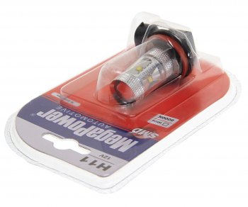 1 199 р. Лампа светодиодная 12V H11 PGJ19-2 6000K 5 светодиодов блистер (1шт.) MEGAPOWER MEGAPOWER-AUTOMOTIVE 80575бл  с доставкой в г. Кемерово. Увеличить фотографию 2