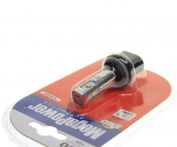 429 р. Лампа светодиодная 12V H27W1 PG13 6000K 5 светодиодов блистер (1шт.) MEGAPOWER MEGAPOWER-AUTOMOTIVE 80606бл  с доставкой в г. Кемерово. Увеличить фотографию 2
