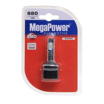 429 р. Лампа светодиодная 12V H27W1 PG13 6000K 5 светодиодов блистер (1шт.) MEGAPOWER MEGAPOWER-AUTOMOTIVE 80606бл  с доставкой в г. Кемерово. Увеличить фотографию 1