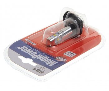 389 р. Лампа светодиодная 12V H27W1 PG13 6000K 5 светодиодов блистер (1шт.) MEGAPOWER MEGAPOWER-AUTOMOTIVE 80616бл  с доставкой в г. Кемерово. Увеличить фотографию 2