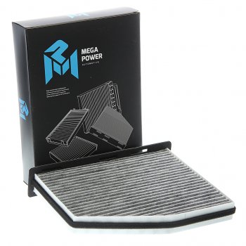 399 р. Фильтр воздушный салона VW Golf 5,Passat 6,Jetta 3 AUDI A3 SKODA Octavia (04-) угольный MEGAPOWER MEGAPOWER 810-14-015  с доставкой в г. Кемерово. Увеличить фотографию 2