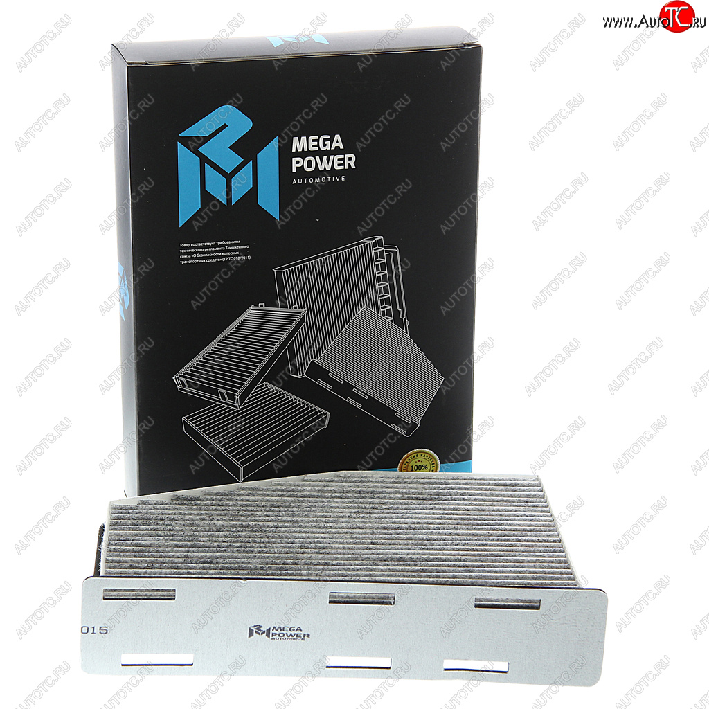 399 р. Фильтр воздушный салона VW Golf 5,Passat 6,Jetta 3 AUDI A3 SKODA Octavia (04-) угольный MEGAPOWER MEGAPOWER 810-14-015  с доставкой в г. Кемерово