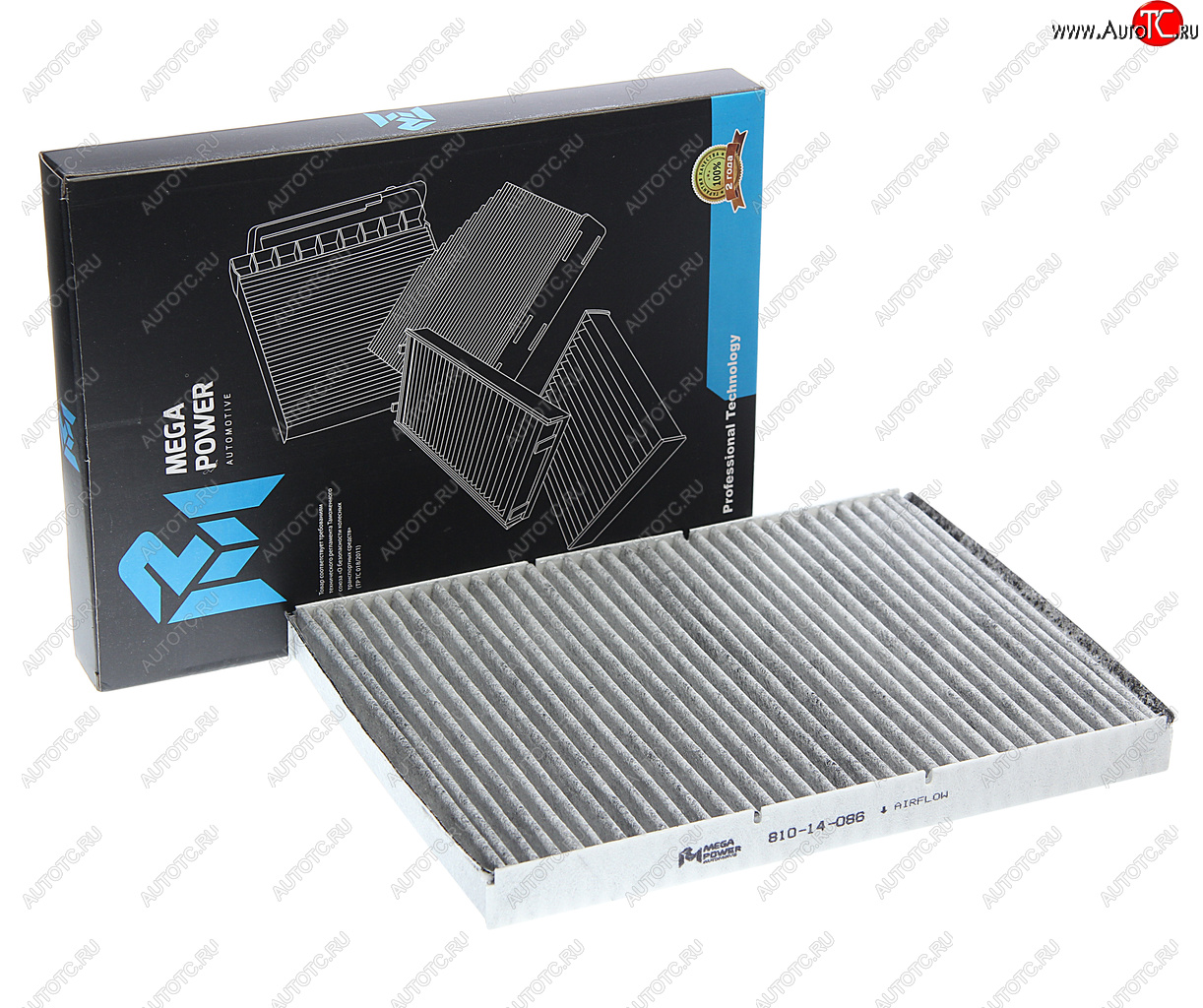 263 р. Фильтр воздушный салона VW AUDI SEAT SKODA угольный MEGAPOWER MEGAPOWER 810-14-086  с доставкой в г. Кемерово