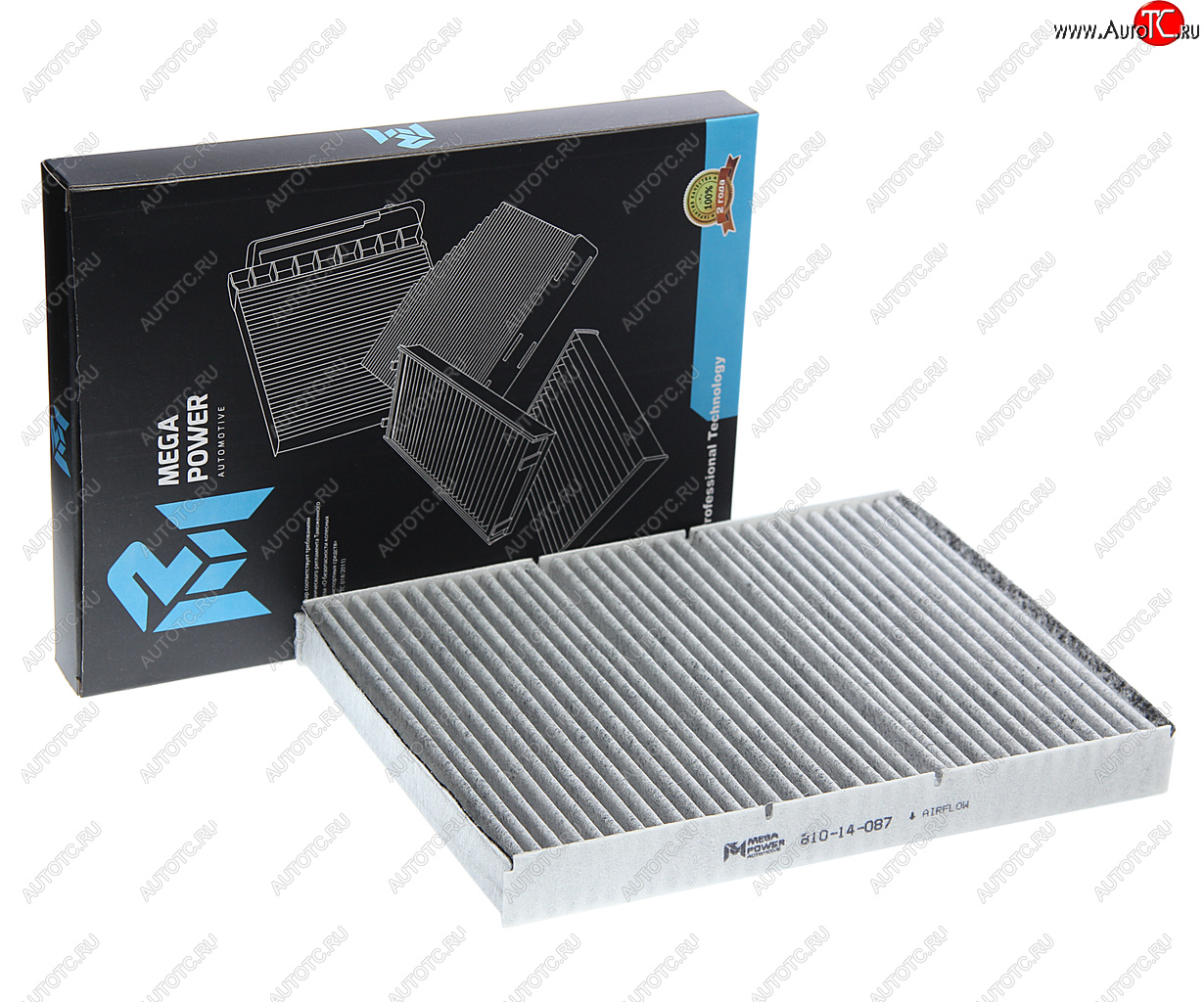 265 р. Фильтр воздушный салона VW Bora,Golf 4,Lupo AUDI A3 угольный MEGAPOWER MEGAPOWER 810-14-087  с доставкой в г. Кемерово