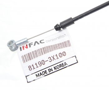219 р. Трос капота HYUNDAI Elantra (11-) KIA Ceed (12-) (от замка) INFAC INFAC 81190-3x100  с доставкой в г. Кемерово. Увеличить фотографию 2