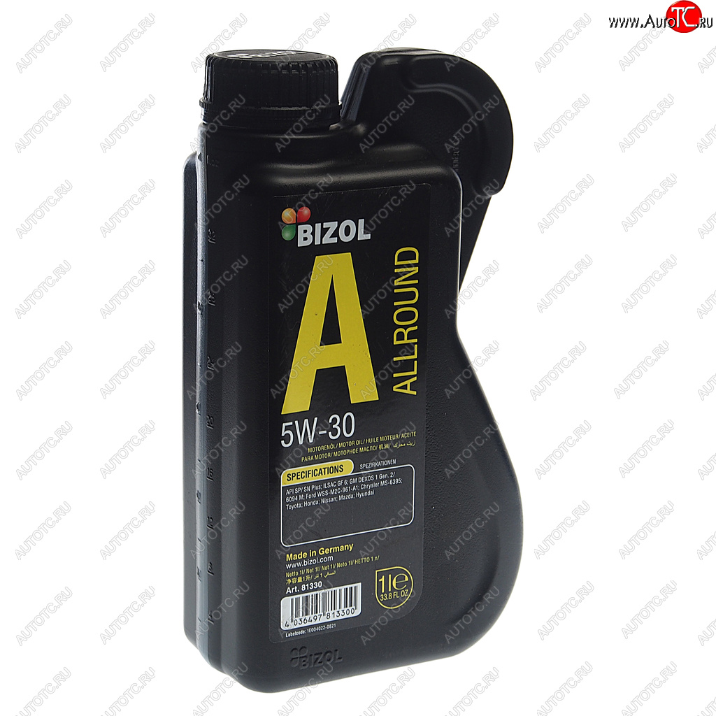 1 149 р. Масло моторное ALLROUND 5W30 синт.1л BIZOL BIZOL 81330  с доставкой в г. Кемерово
