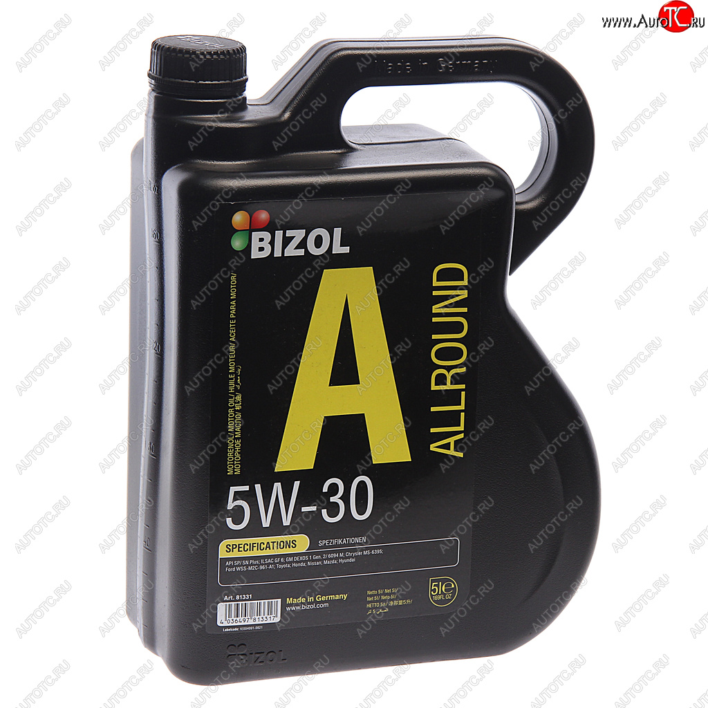 4 999 р. Масло моторное ALLROUND 5W30 синт.5л BIZOL BIZOL 81331  с доставкой в г. Кемерово