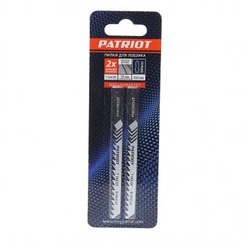 299 р. Пилка для лобзика набор 2шт. дерево 75мм PATRIOT PATRIOT 814010006  с доставкой в г. Кемерово. Увеличить фотографию 1