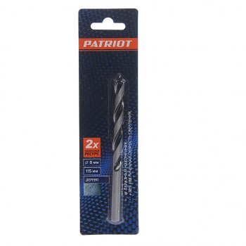168 р. Сверло по дереву 8.0х115мм PATRIOT PATRIOT 815010075  с доставкой в г. Кемерово. Увеличить фотографию 1
