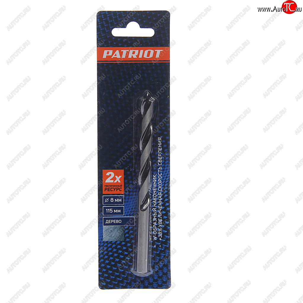 168 р. Сверло по дереву 8.0х115мм PATRIOT PATRIOT 815010075  с доставкой в г. Кемерово