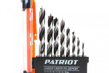 839 р. Набор сверл по дереву 4.0-10.0мм (8шт.) PATRIOT PATRIOT 815010103  с доставкой в г. Кемерово. Увеличить фотографию 2