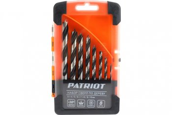 839 р. Набор сверл по дереву 4.0-10.0мм (8шт.) PATRIOT PATRIOT 815010103  с доставкой в г. Кемерово. Увеличить фотографию 1
