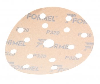 32 р. Круг абразивный на липучке Р320 d=150 15 отверстий FORMEL FORMEL 81957320320  с доставкой в г. Кемерово. Увеличить фотографию 2