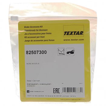 1 089 р. Комплект MITSUBISHI Lancer (07-),Galant (96-) монтажный колодок тормозных передних TEXTAR TEXTAR 82507300  с доставкой в г. Кемерово. Увеличить фотографию 2